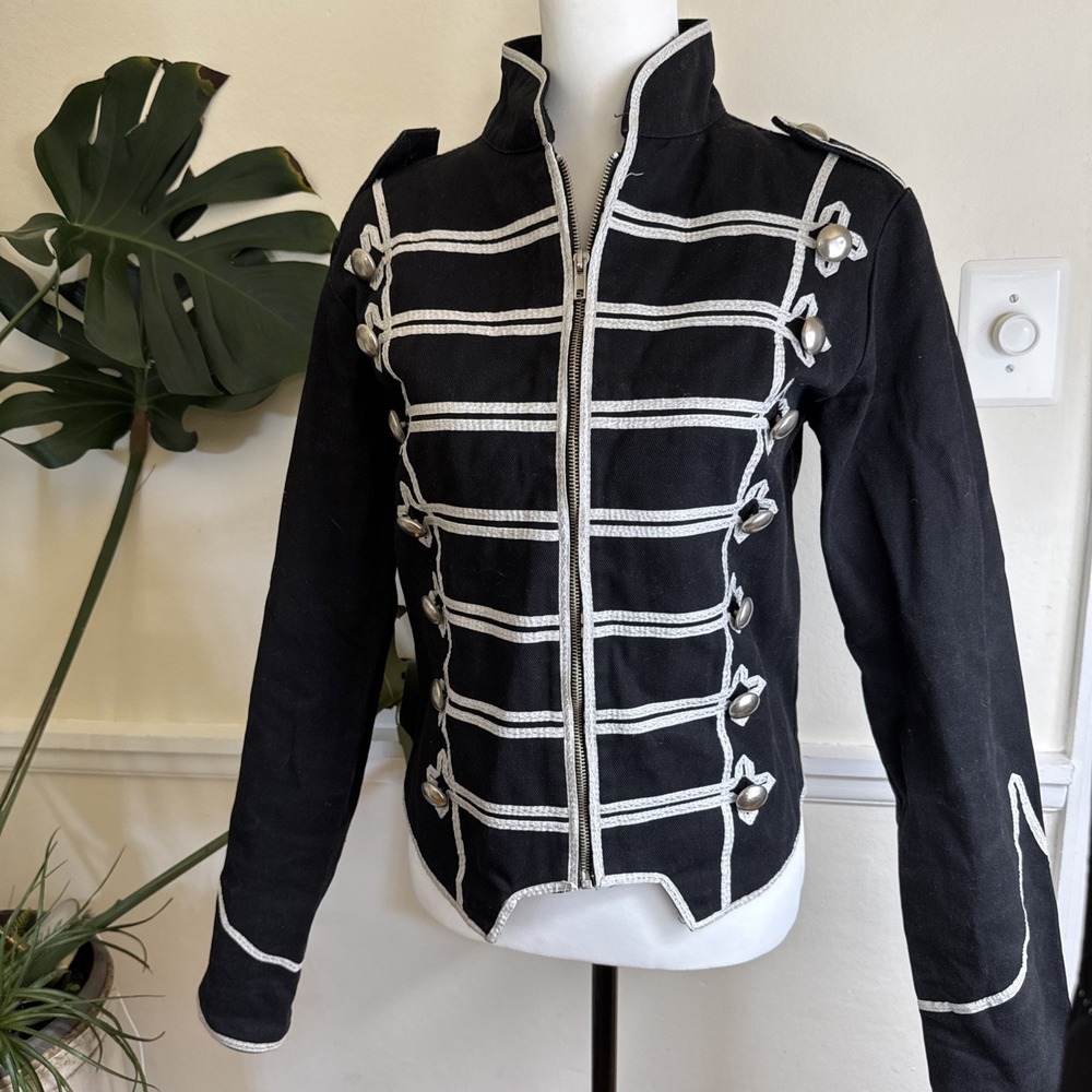 Military Blacklist Parade Jacket My chemical romance cosplay Silver Epaulet S